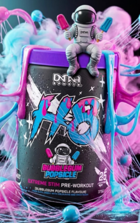 DTA Star Bubble Gum Popsicle Extreme Stim Pre-Workout can