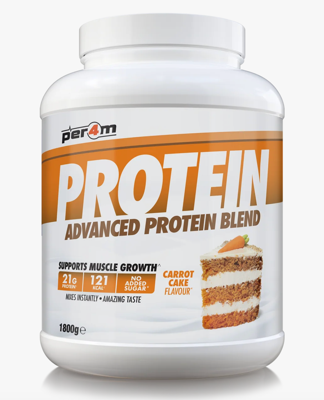 PER4M Advanced Protein Blend Carrot Cake 1.8kg protein powder