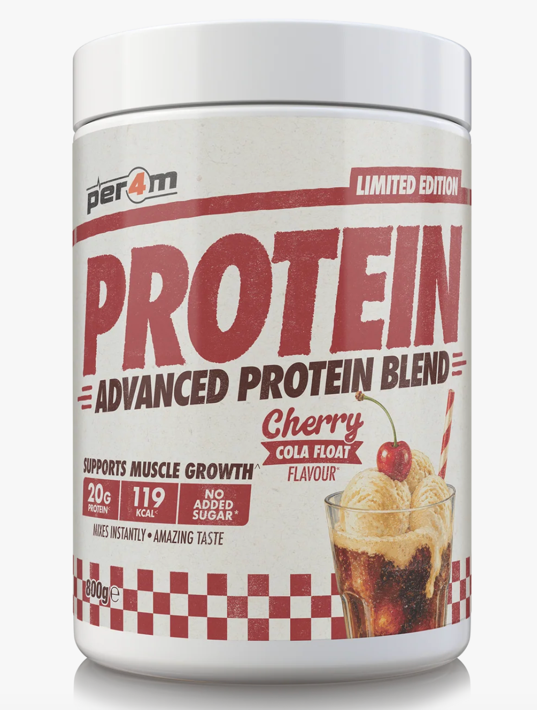 PER4M Advanced Protein Blend Cherry Cola Float 800g protein powder