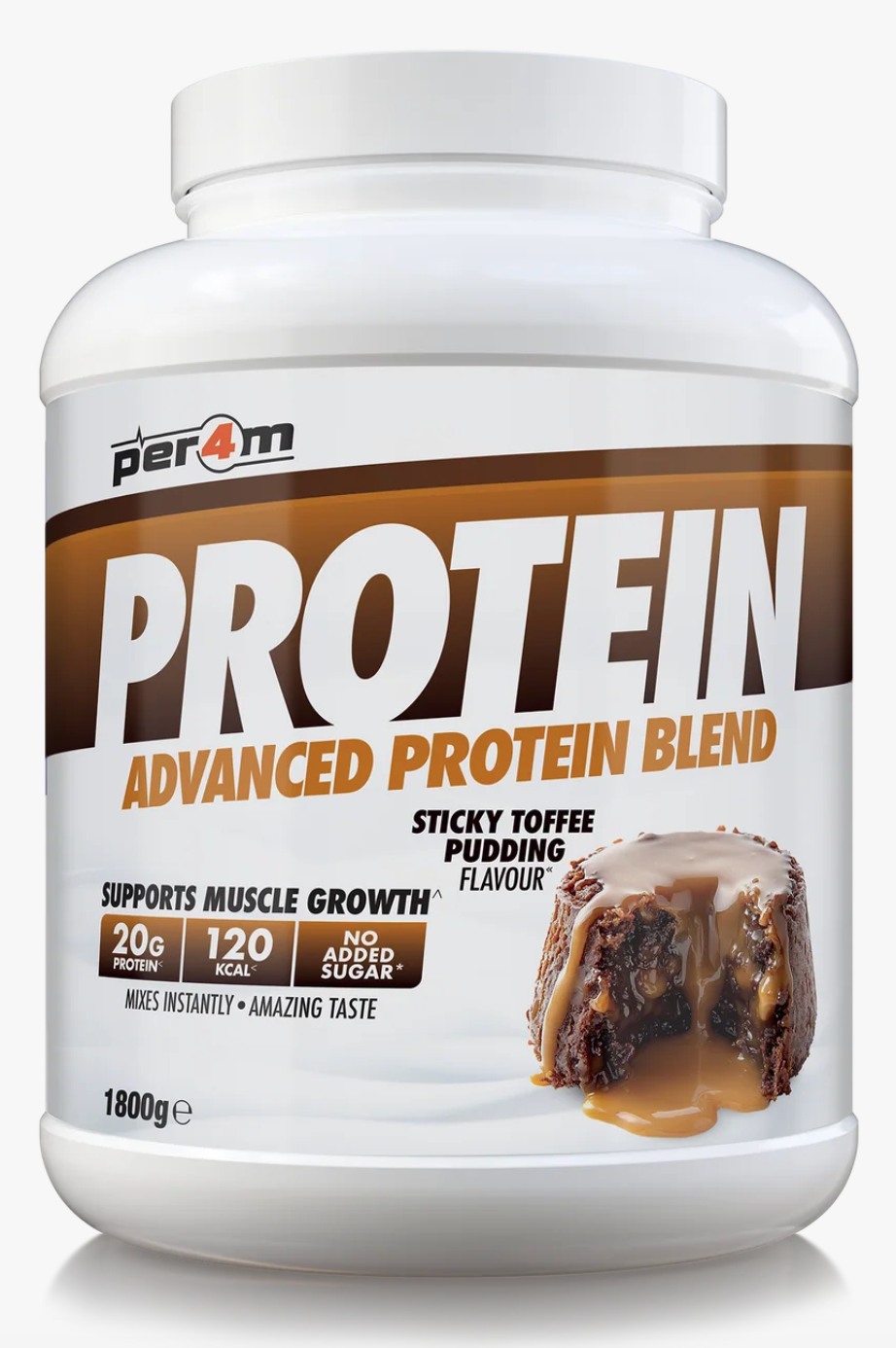 PER4M Advanced Protein Blend Sticky Toffee Pudding 1.8kg protein powder