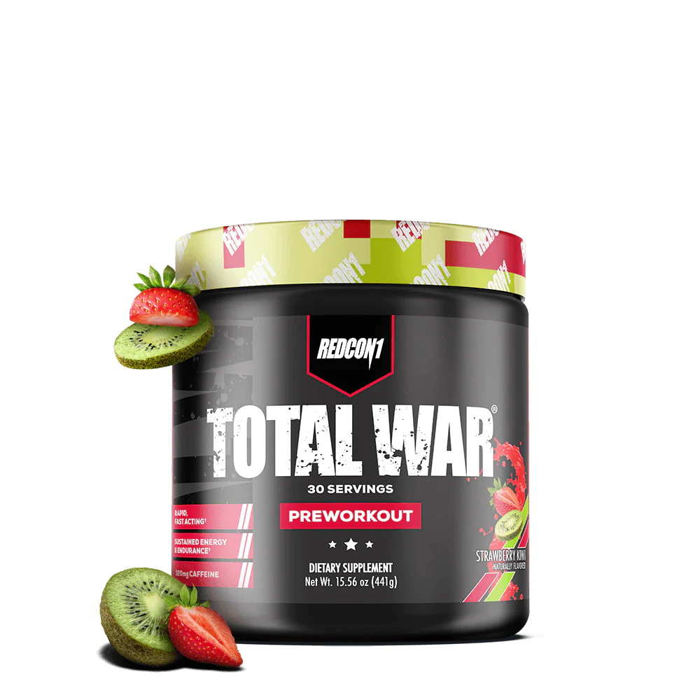 REDCON1 TOTAL WAR Strawberry Kiwi high-stim pre-workout 30 servings
