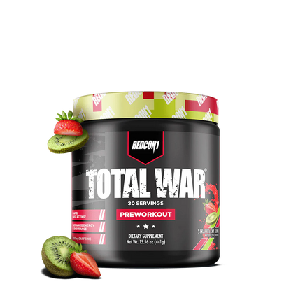 REDCON1 TOTAL WAR Strawberry Kiwi high-stim pre-workout 30 servings
