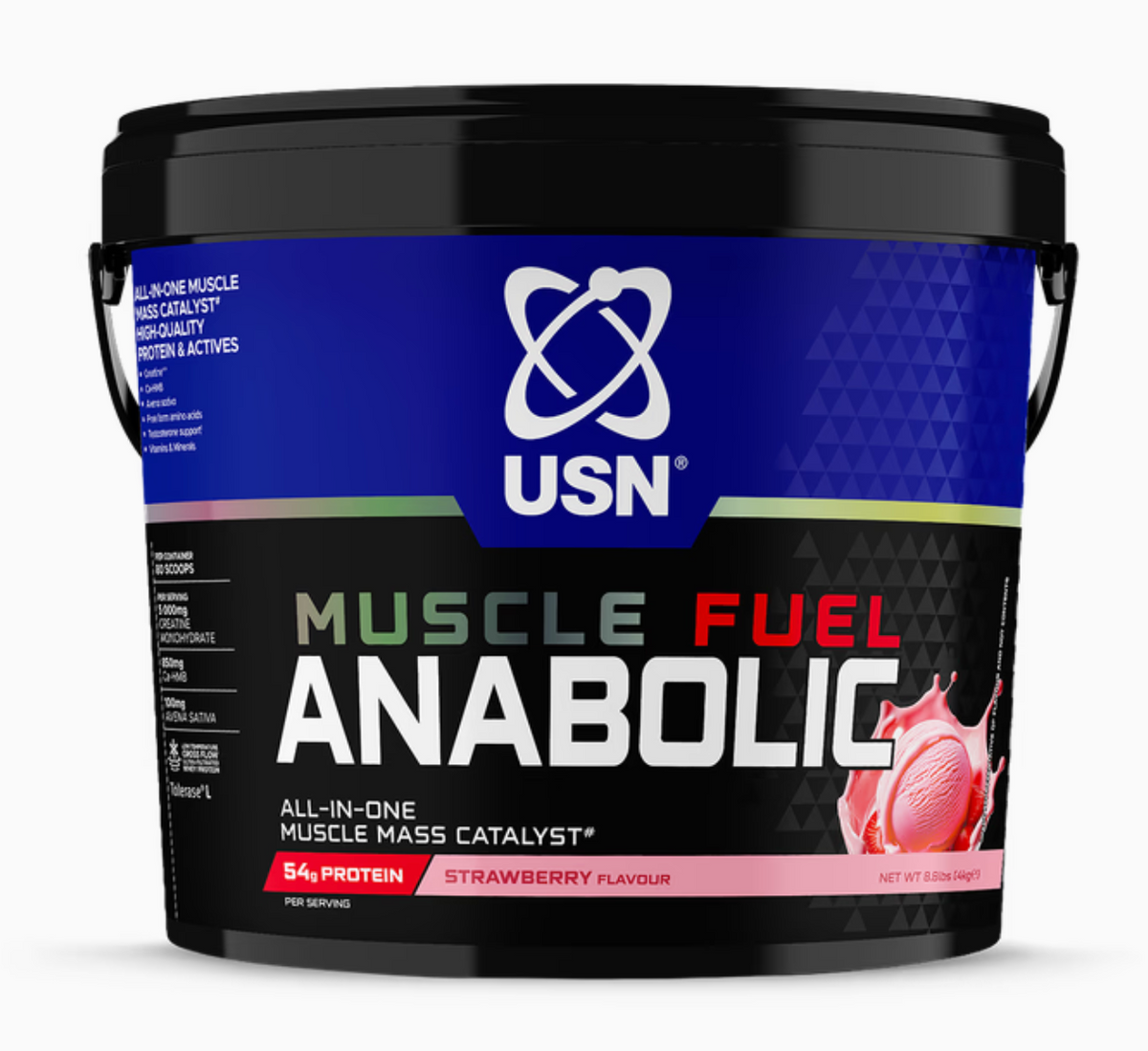 USN Muscle Fuel Anabolic Strawberry 4kg mass gainer